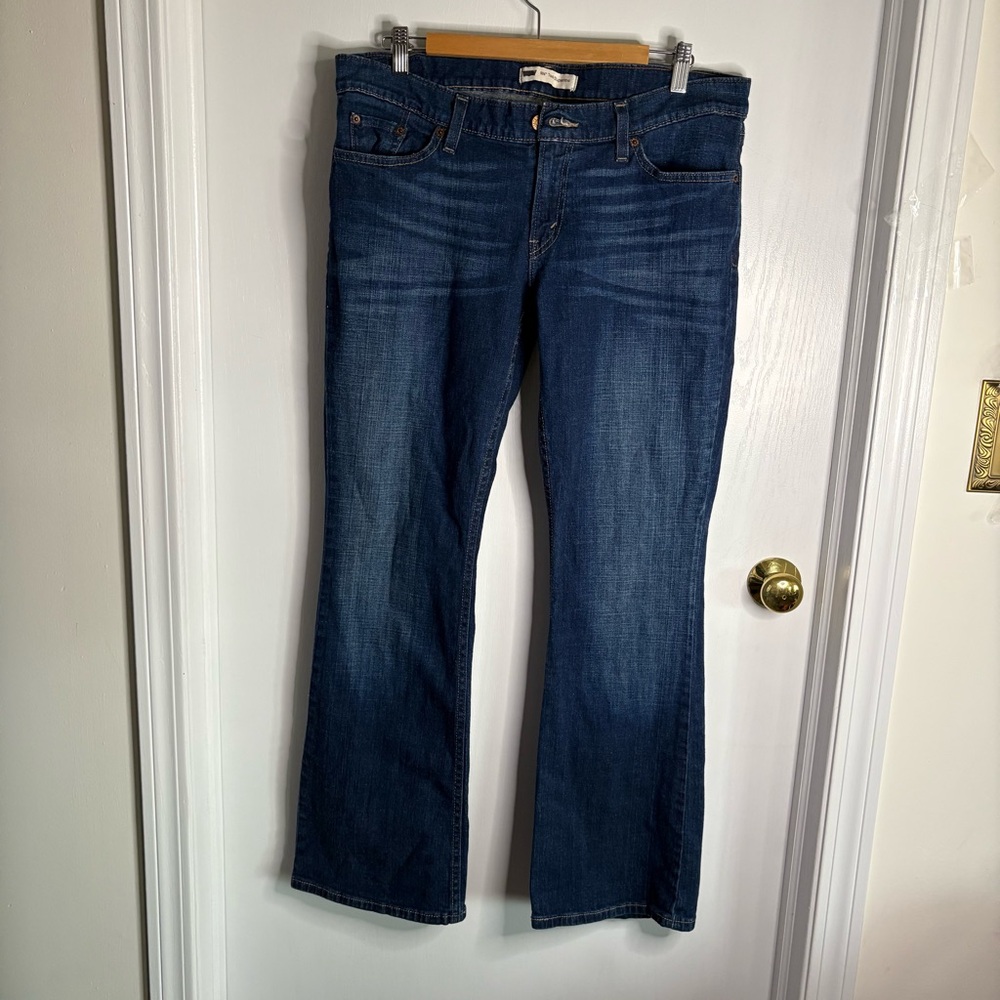 Levi’s 524 Too Superlow Boot Cut Classic Blue Denim Women's Jeans 32x32 Flare